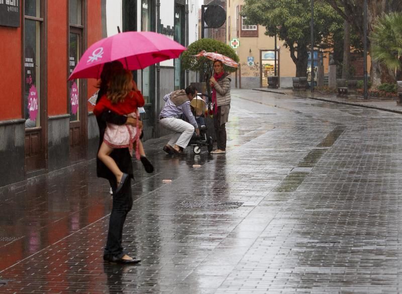 Primeras lluvias otoñales en La Laguna