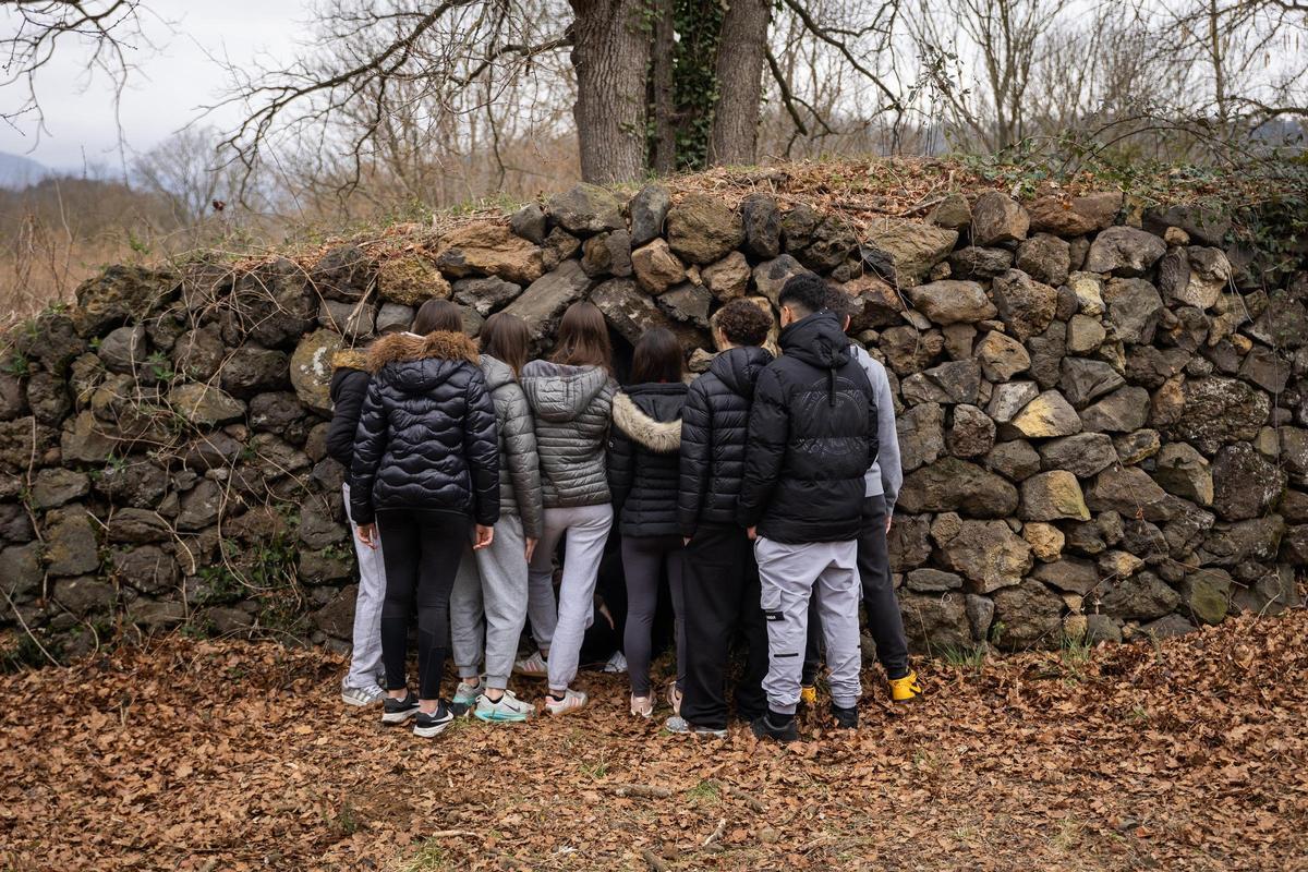 Els alumnes d'ESO que participen al projecte del Sismògraf.