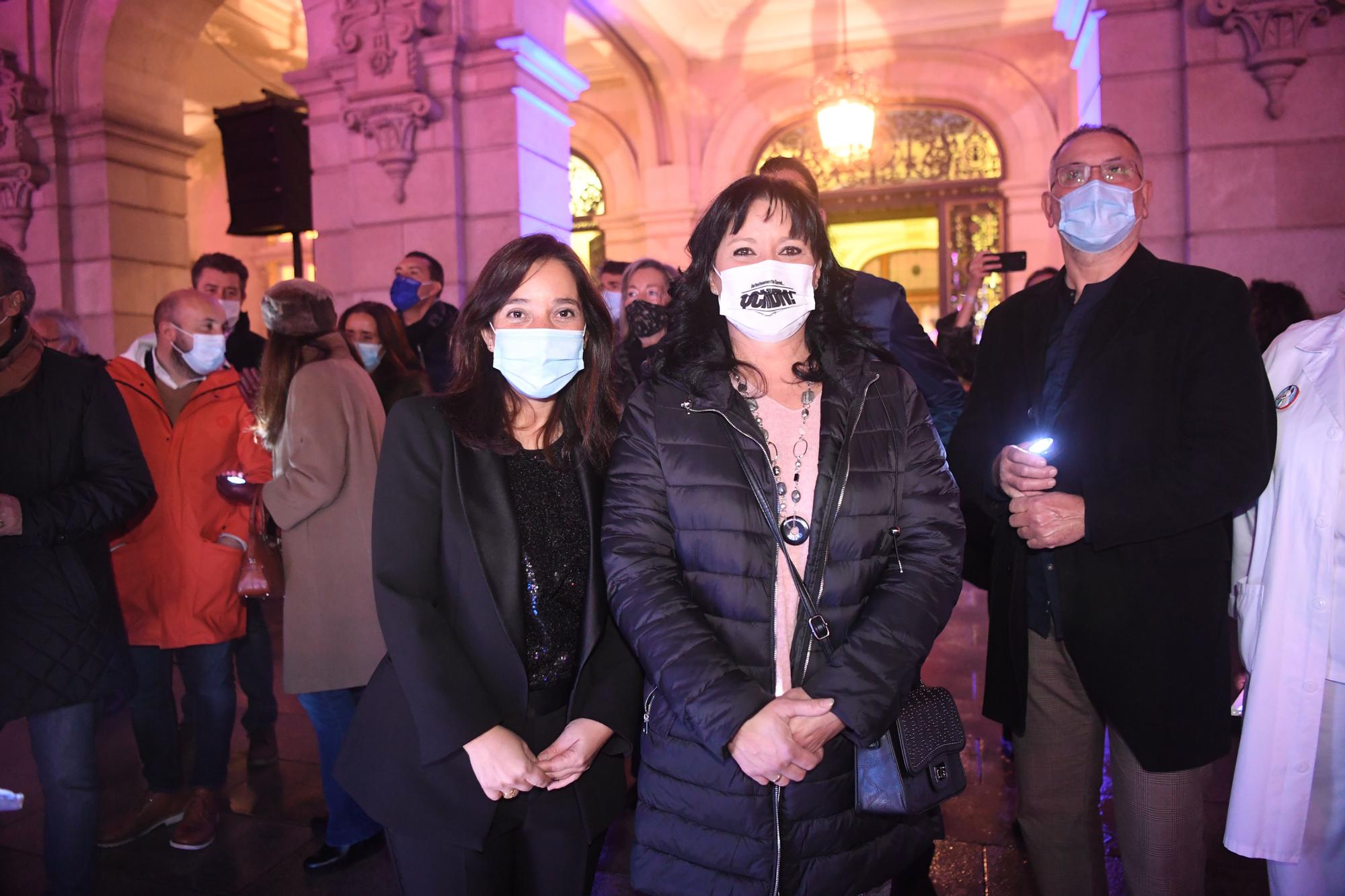 Encendido del alumbrado navideño en A Coruña