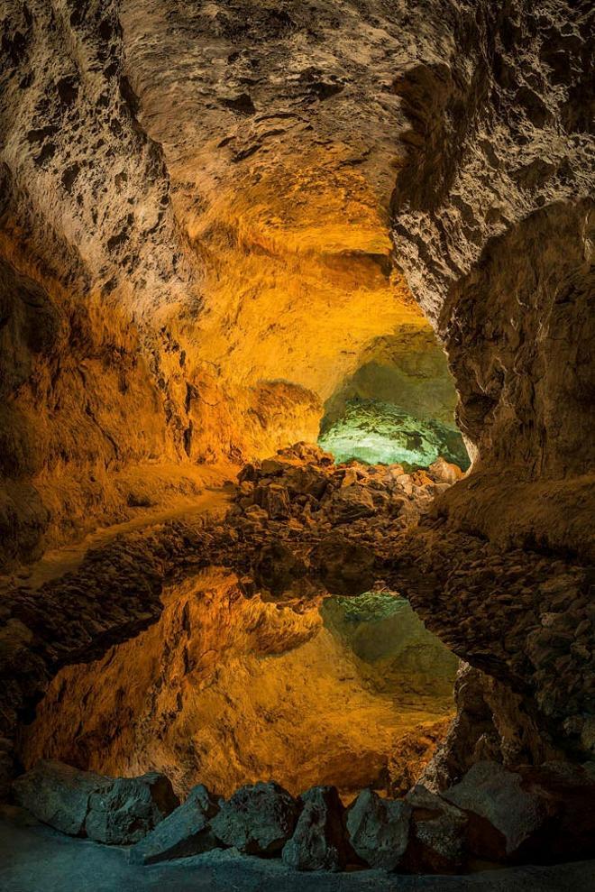 Recorrido cueva de Los Verdes, Lanzarote.