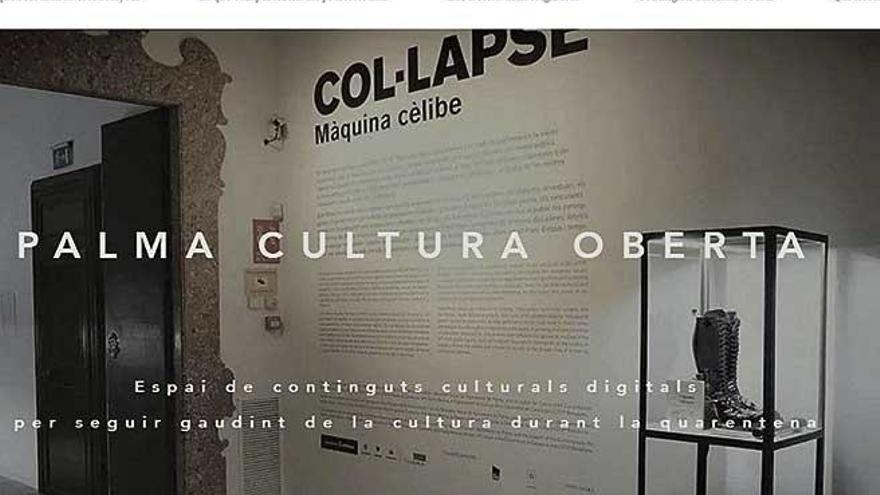 PÃ¡gina web de la iniciativa &#039;Palma Cultura Oberta&#039;.