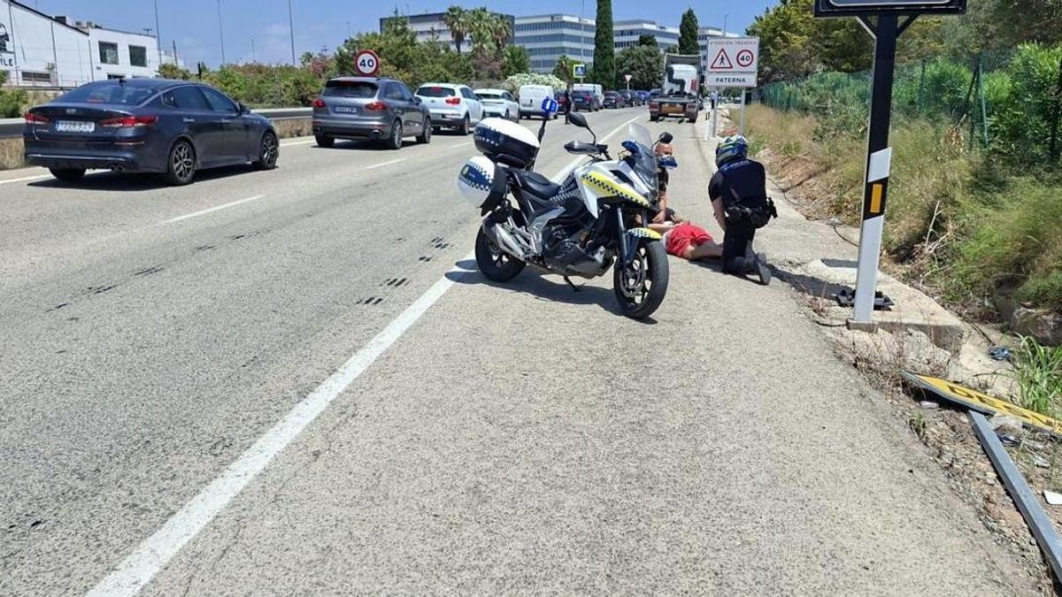 La intervención de la Policía Local de Paterna.