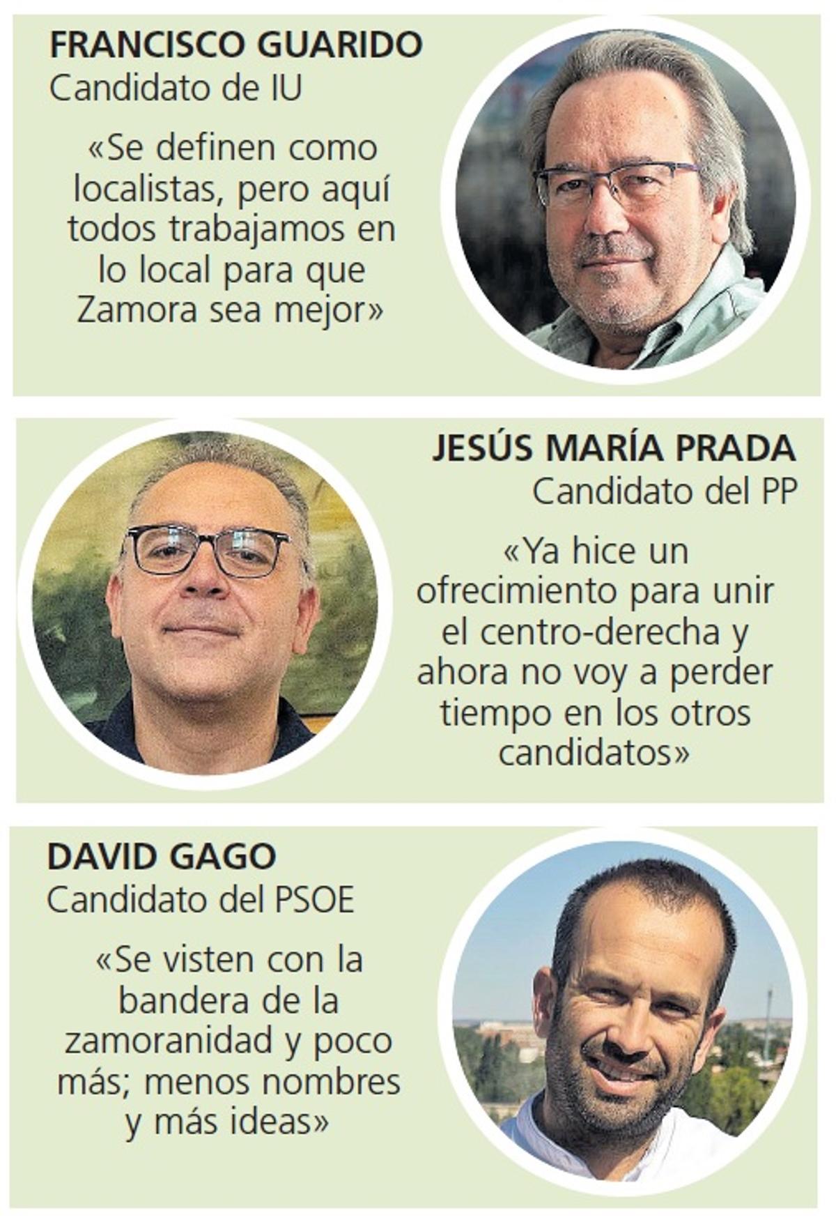 Candidatos a la Alcaldía de Zamora.