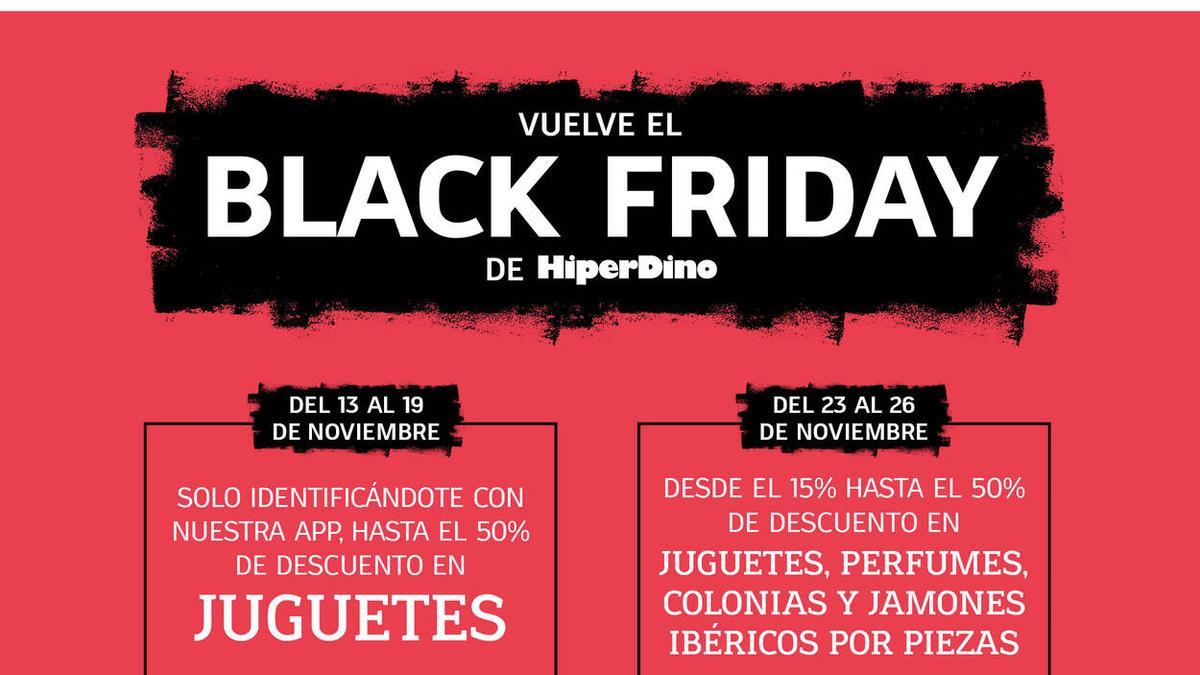 Cartel Black Friday HiperDino 2023.