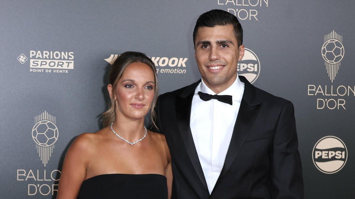 Rodri Hernández junto a su pareja, Laura Iglesias