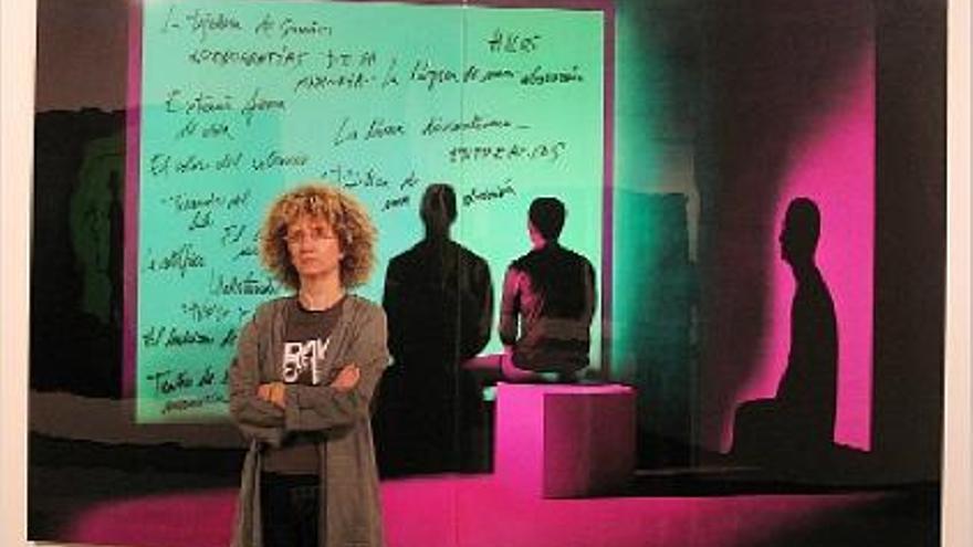 obsesiones. Carolina Ferrer, ayer, en la Fundación Chirivella-Soriano.