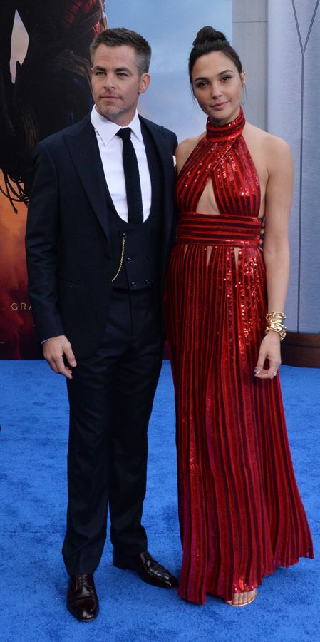 Chris Pine y Gal Gadot en el estreno de 'Wonder Woman