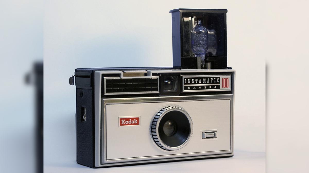 Una cámara Kodak Instamatic clásica