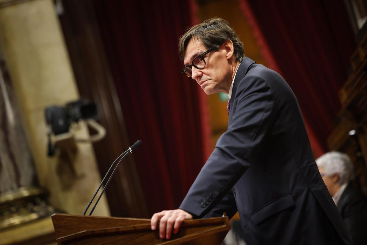 El president de la Generalitat, Salvador Illa, en el Parlament El president de la Generalitat, Salvador Illa, en el Parlament