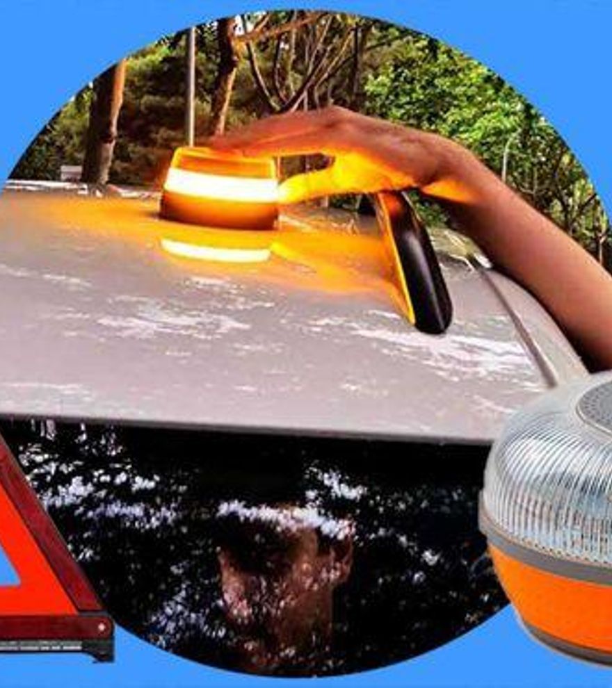 Luces de alerta V16 del coche que serán ilegales en 2026 siguen a la venta como homologadas: consejos para que no te engañen