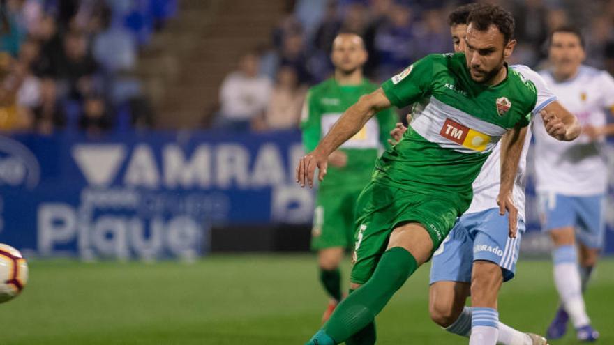 Gonzalo Verdú, durante el partido del sábado en Zaragoza