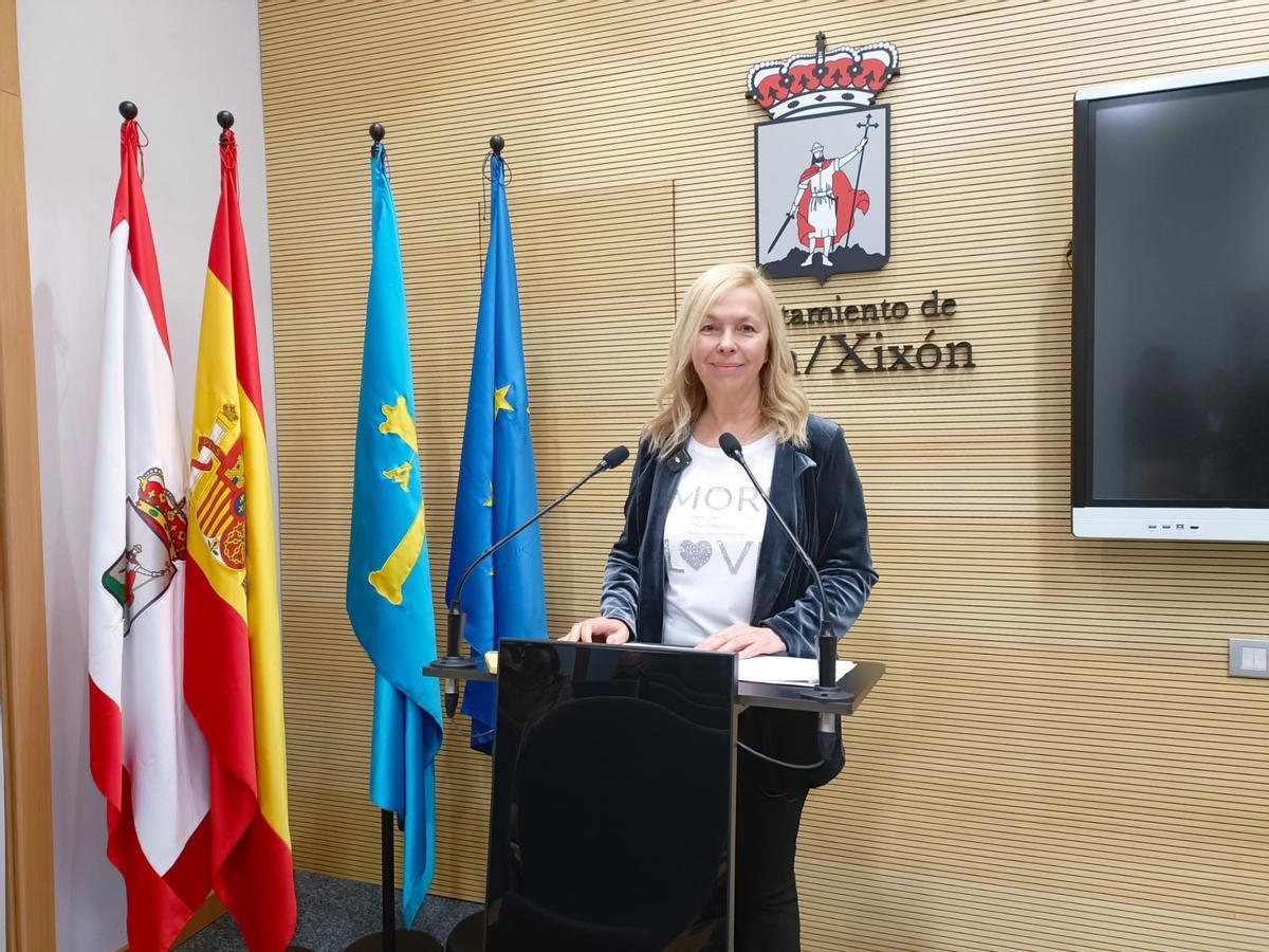 Sara Álvarez Rouco, en la Casa Consistorial.