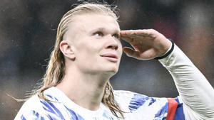 Haaland se desmelena con Noruega