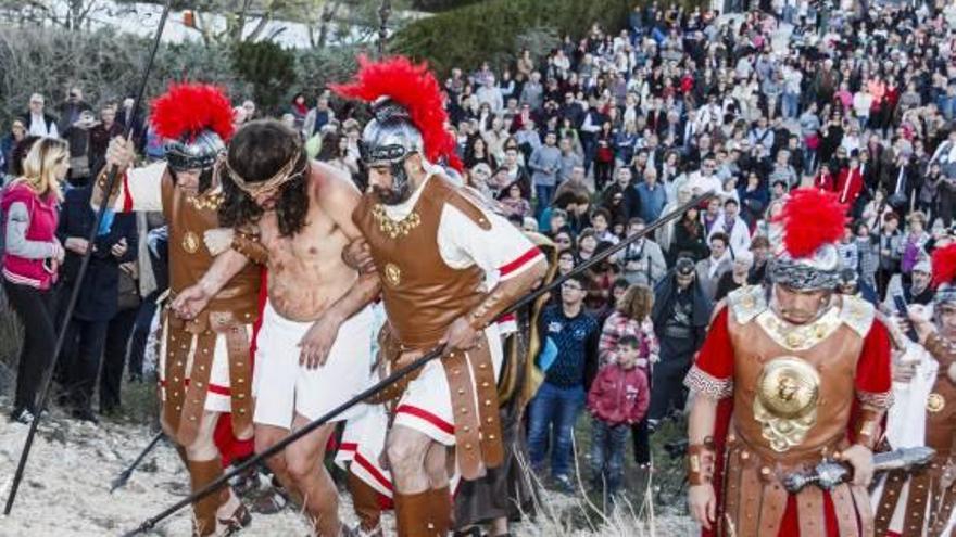 La representación del Vía Crucis del año pasado.