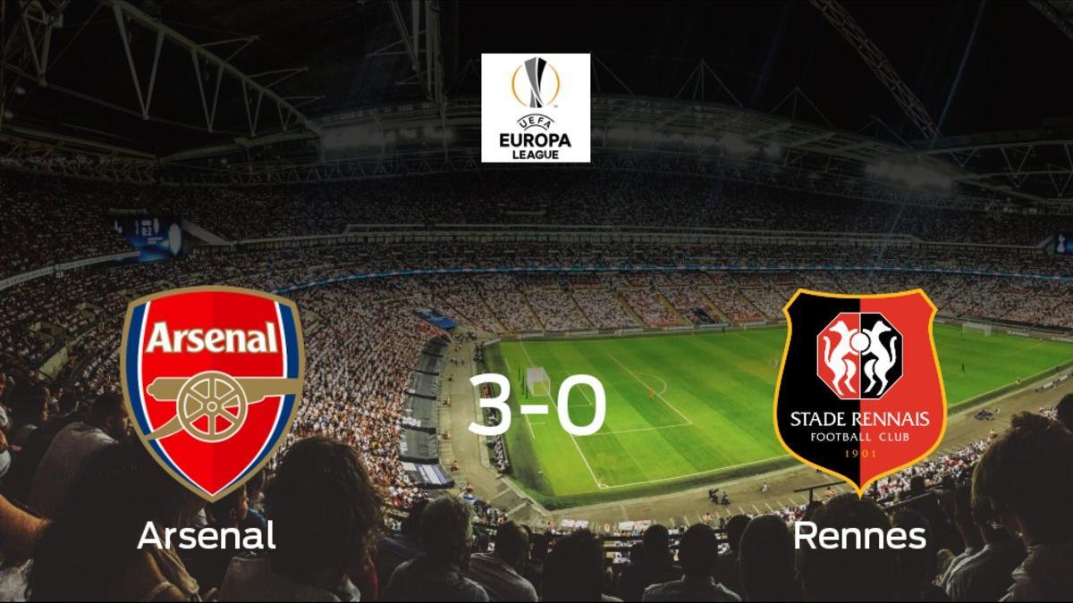 El Arsenal pasa a la siguiente fase de la Europa League tras ganar 3-0 al Rennes