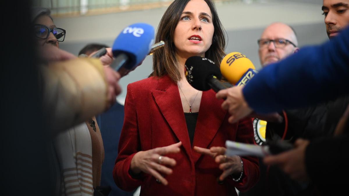 Ione Belarra pide a Pedro Sánchez que se baje de la carrera armamentística