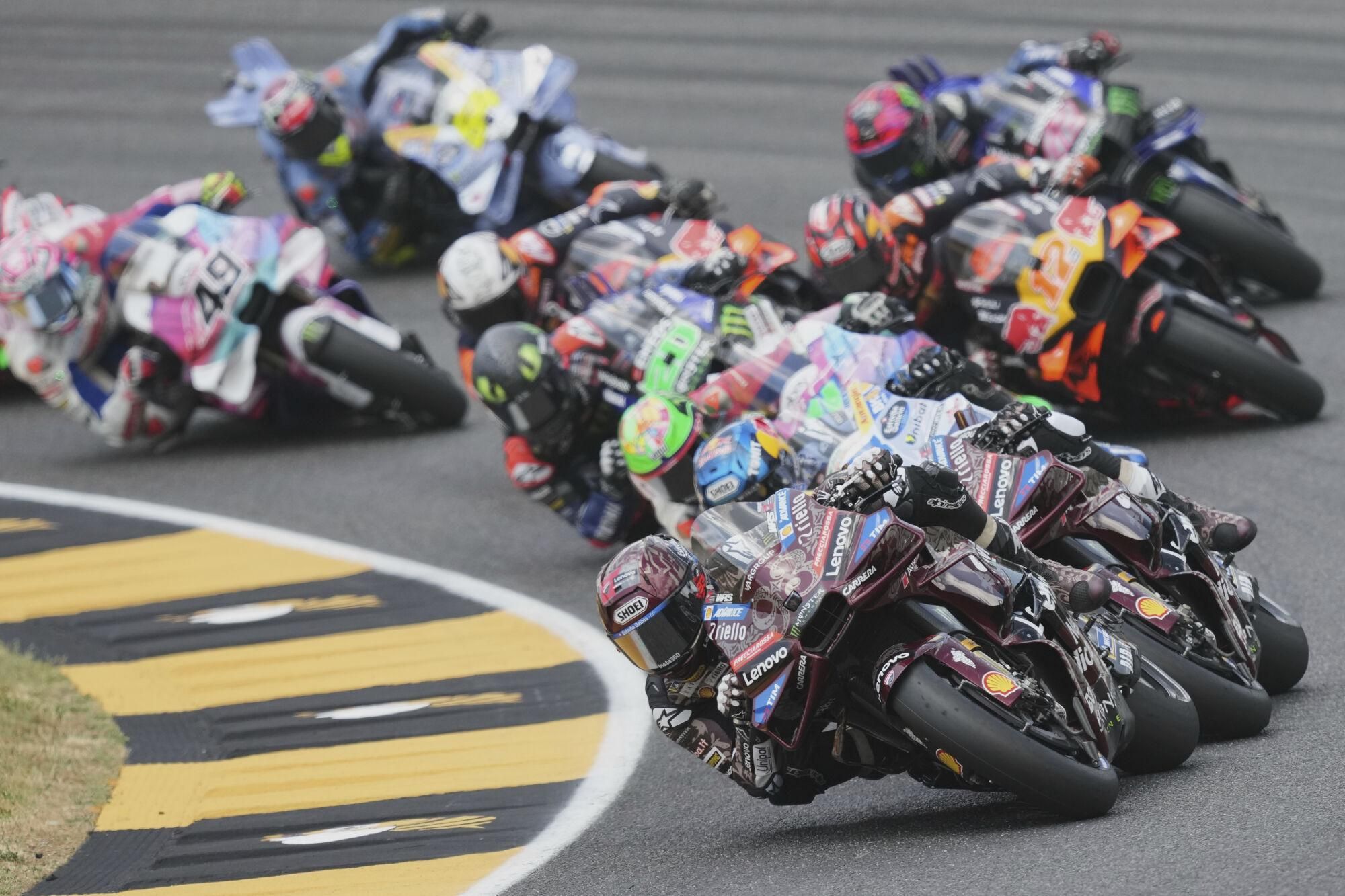 La carrera del Gran Premio de Italia de MotoGP, en imágenes.