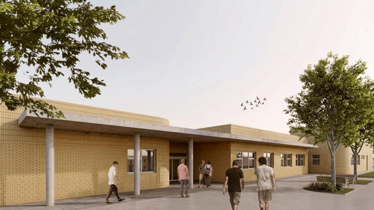Una imagen virtual del exterior del futuro Centro de Día de Gandia