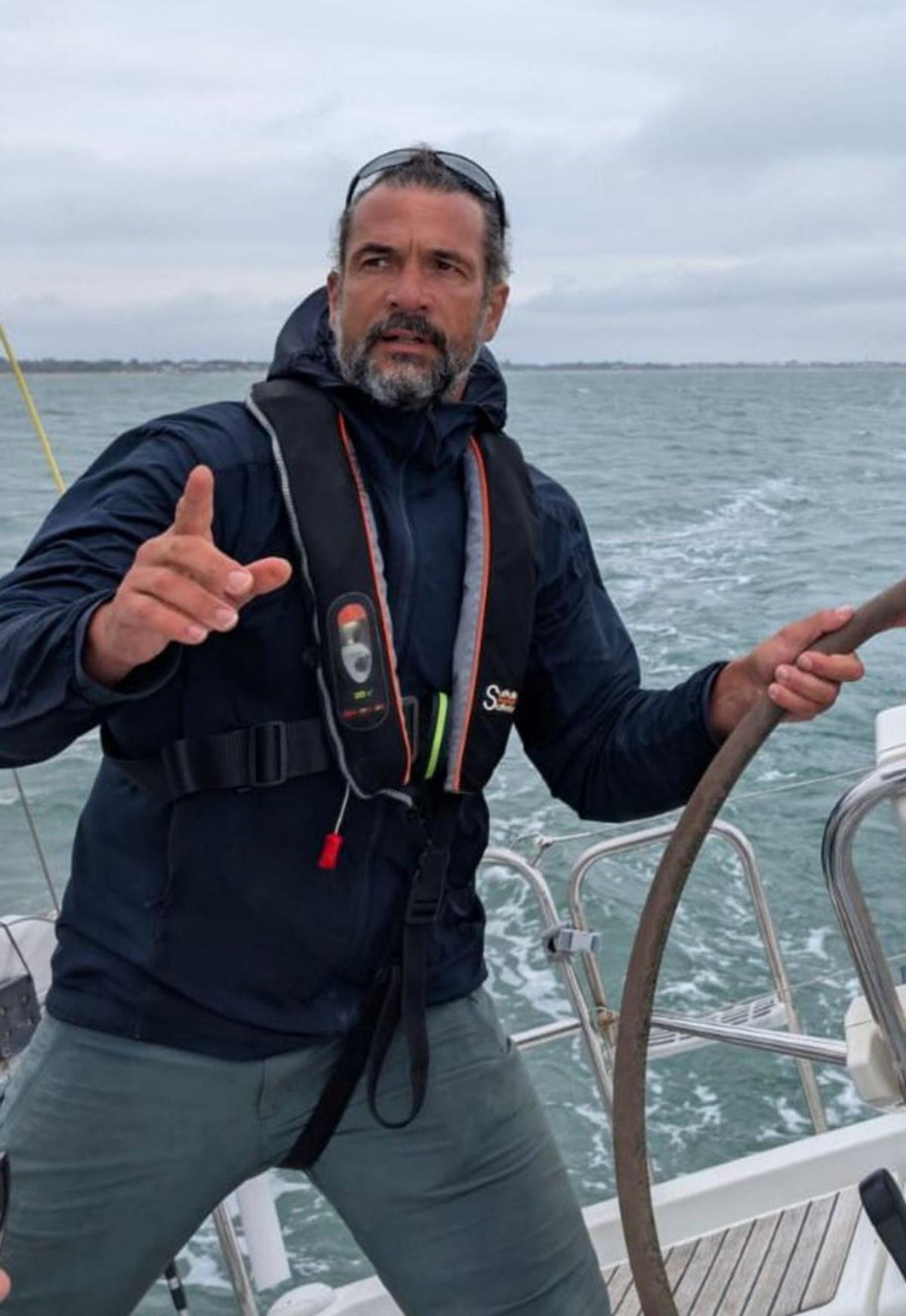 Manu López, en la Global Sumud Flotilla.