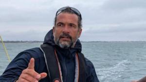 Manu López, en la Global Sumud Flotilla. |  Cedida por Manu López