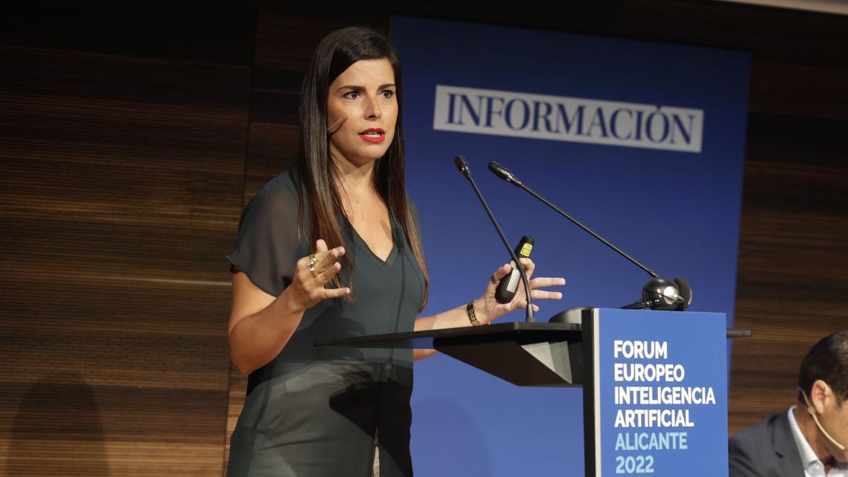 Ana Freire durante su intervención en el foto.