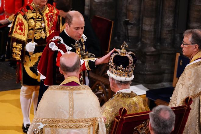 El gesto del príncipe William durante la coronación del rey Carlos III