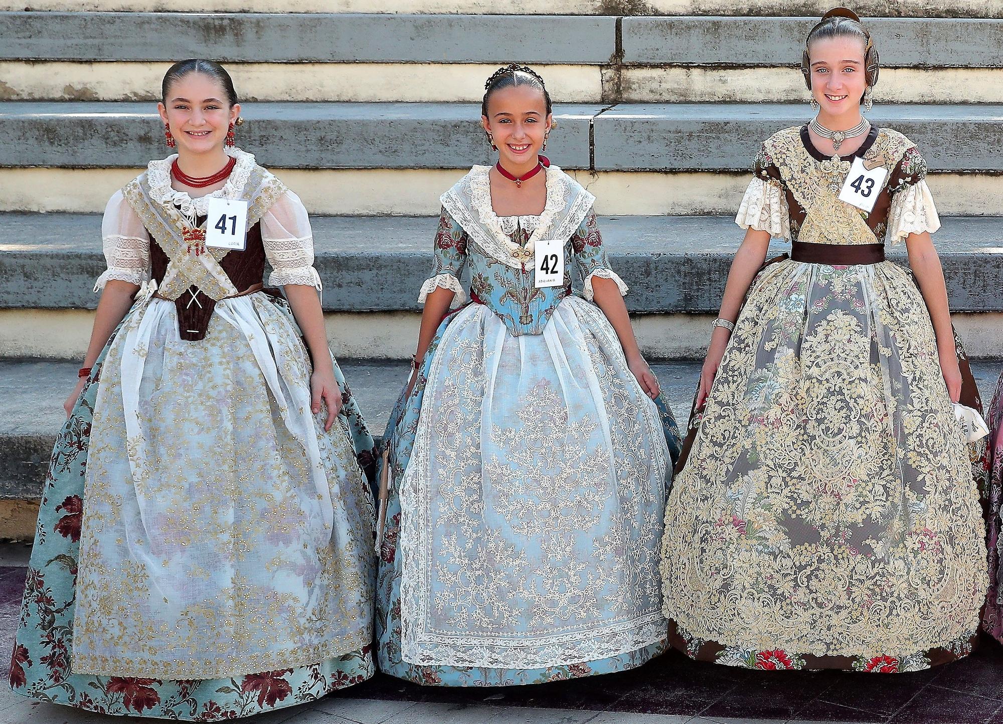 Las niñas que quieren ser fallera mayor infantil de València y corte 2022