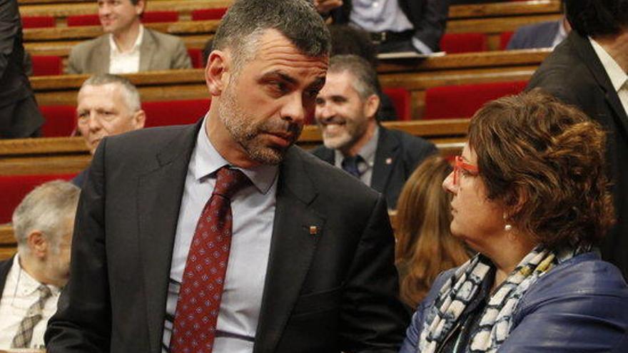 El conseller de Cultura, Santi Vila, en el Parlament.