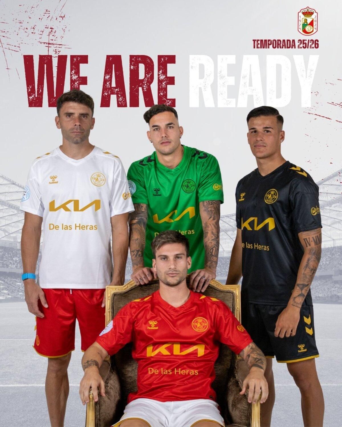 Así son las nuevas equipaciones del Alcalá para la temporada 2025/2026