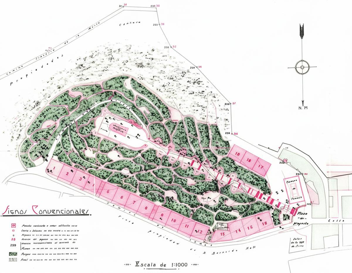 Proyecto de urbanización del año 1927.