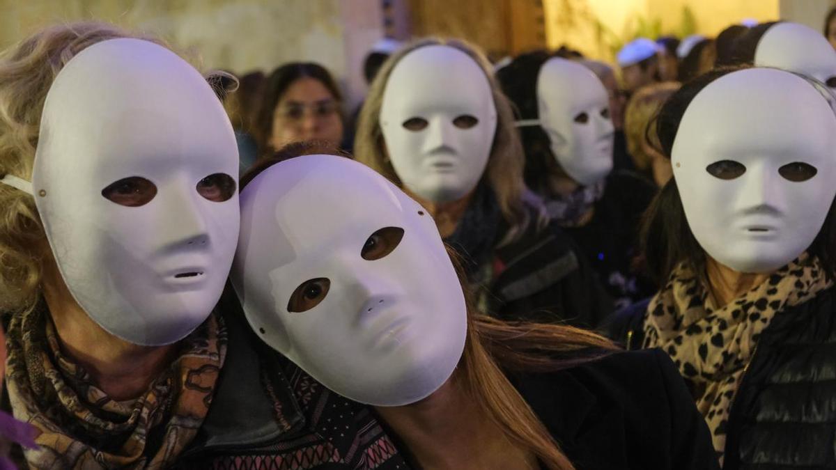 Una manifestación contra la violencia machista en la provincia.
