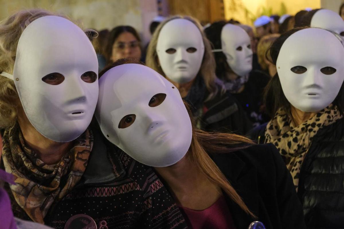 Una manifestación contra la violencia machista en la provincia.