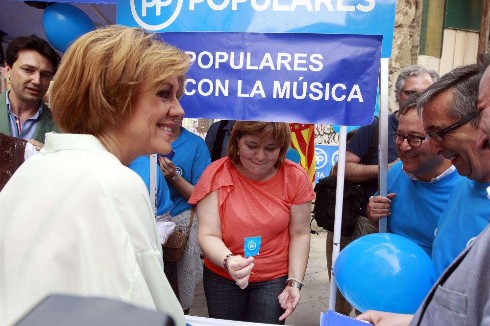 Cospedal en un acto con Nuevas Generaciones del PP valenciano