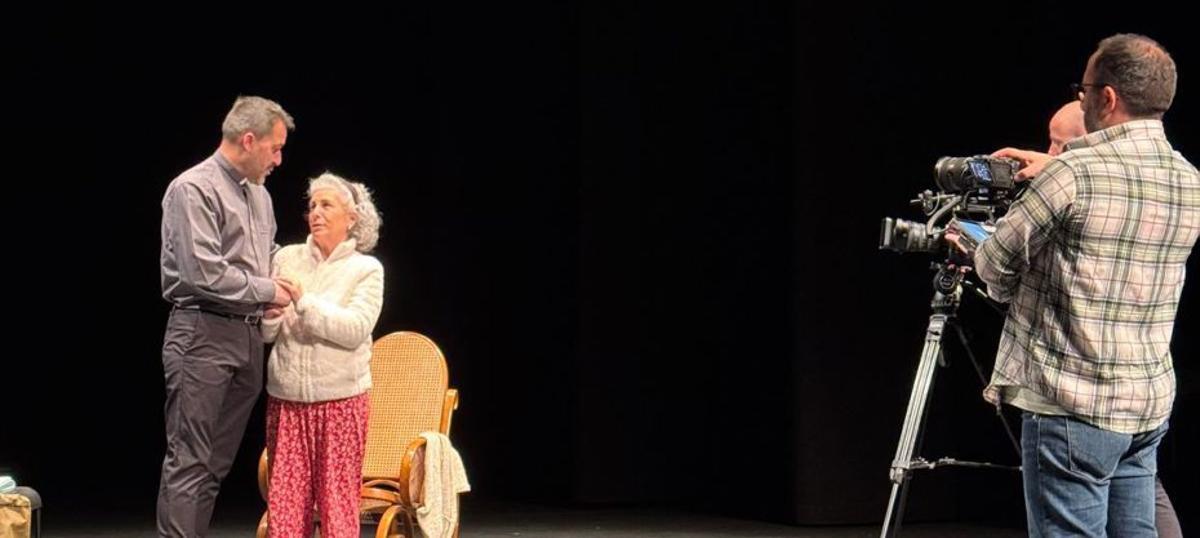 Rodaje de un spot de la Conferencia Episcopal en el Ramos Carrión. | CEDIDA