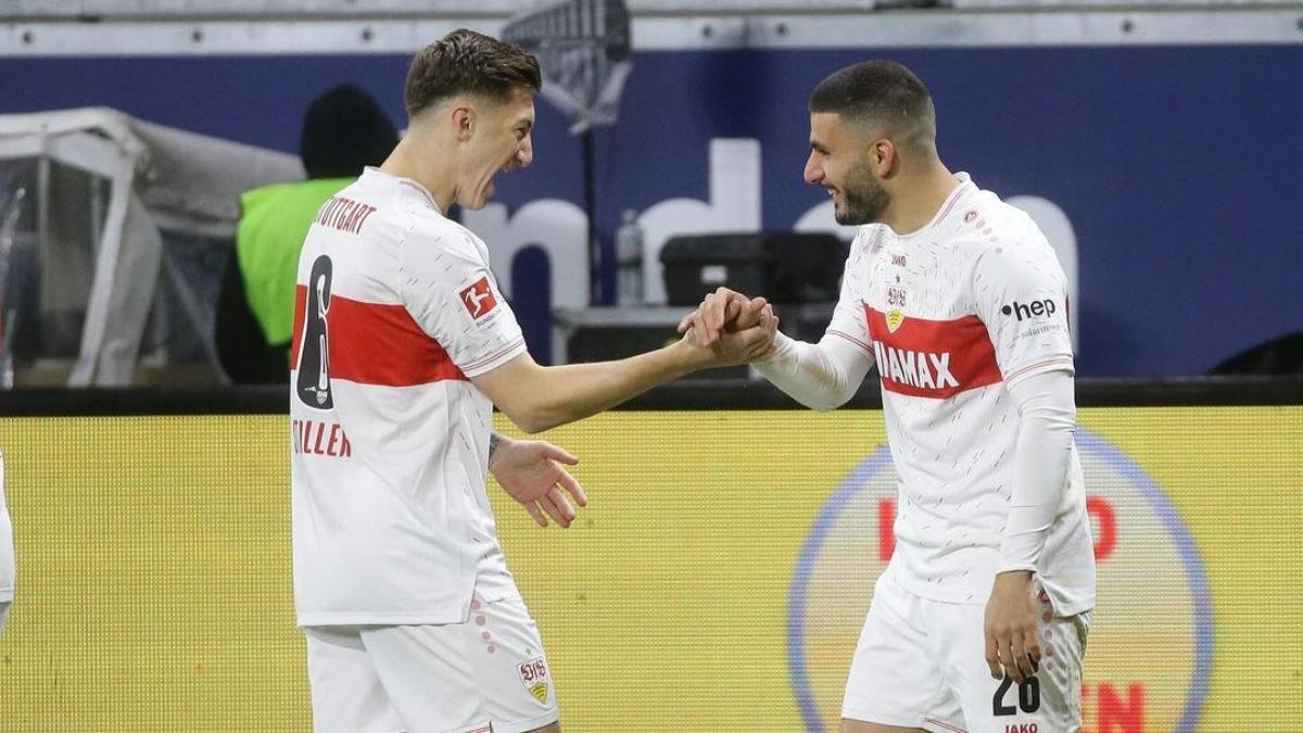 Angelo Stiller y Deniz Undav, dos de los futbolistas más destacados del Stuttgart