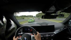 Jesús Robledo, pilotando un BMW M2, en el trazado de Nurburgring.