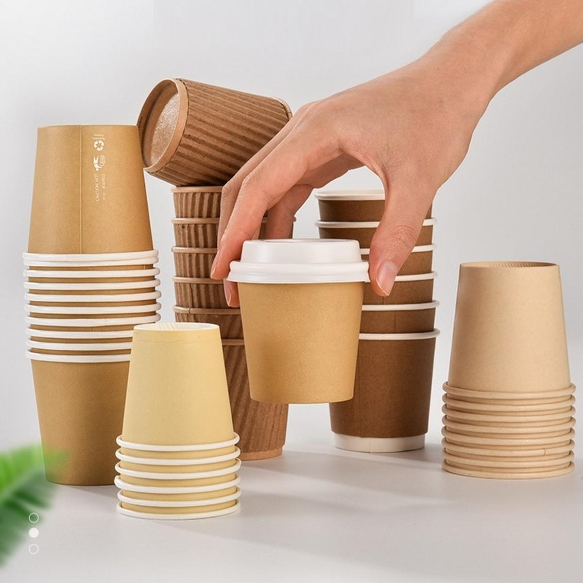 Los vasos desechables de papel son cada vez más populares