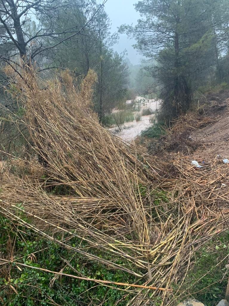 Yátova solicitará la declaración de zona catastrófica tras el temporal que ha destrozado caminos rurales y parajes naturales