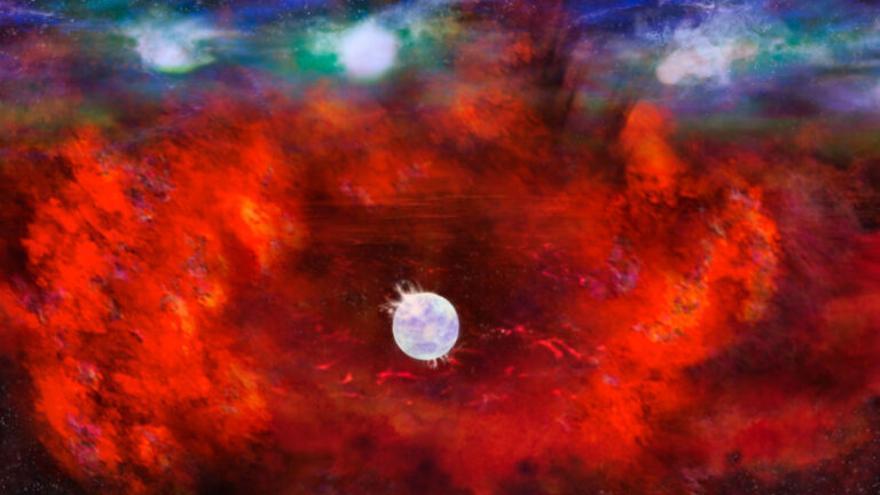 Descubren una estrella de neutrones en el interior de la supernova más cercana a la Tierra