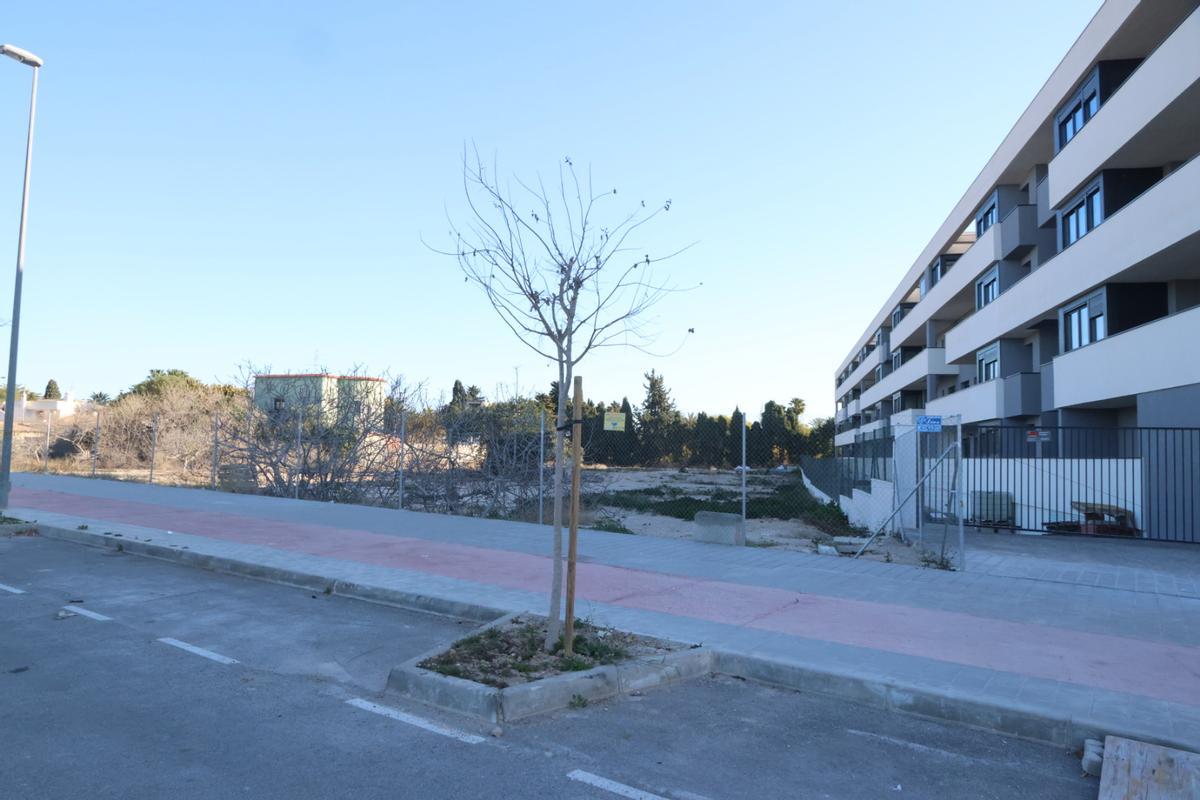 La parcela que el Ayuntamiento sacó a subasta en Nou Nazareth