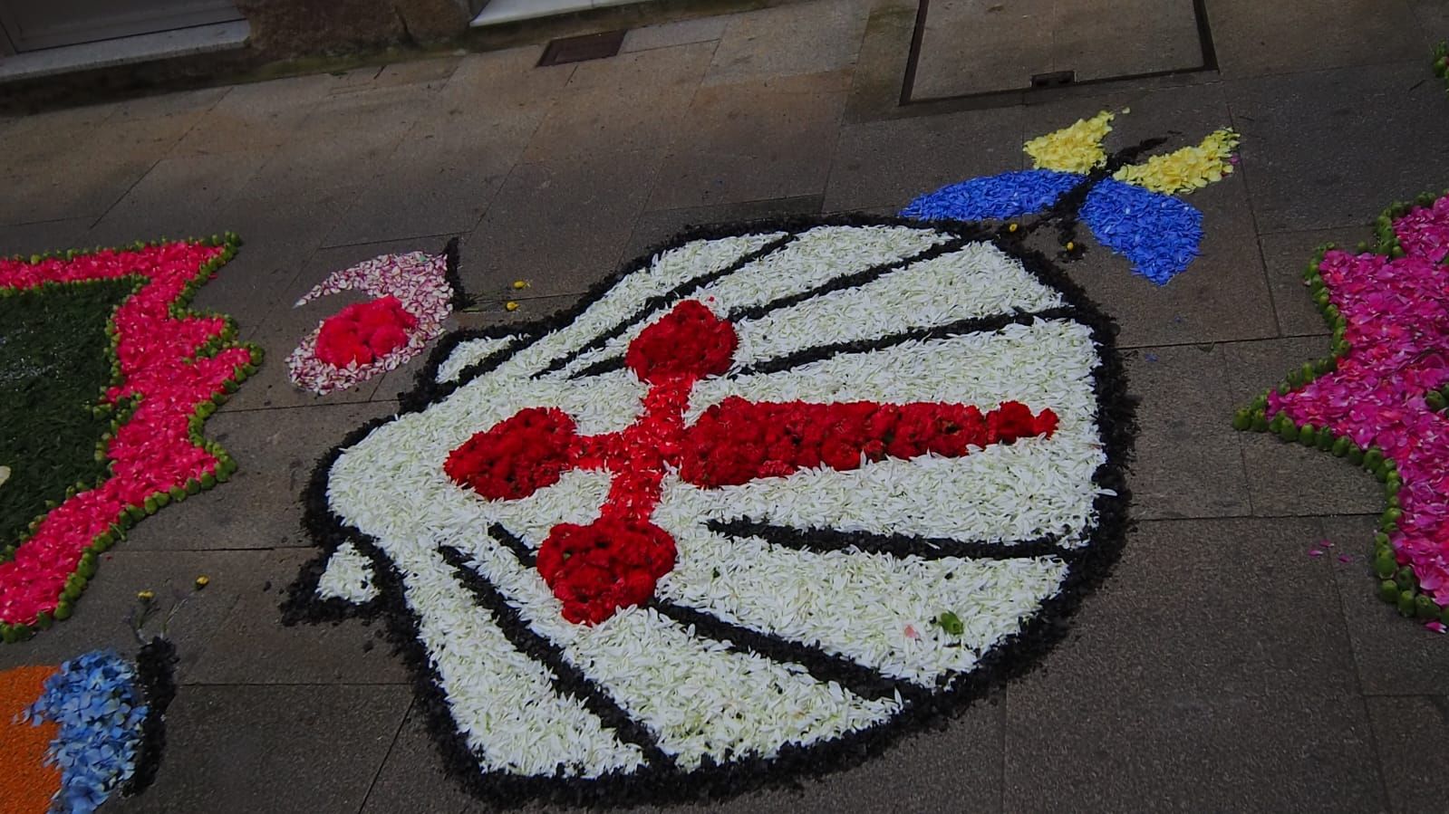 Redondela, cubierta por sus alfombras de flores