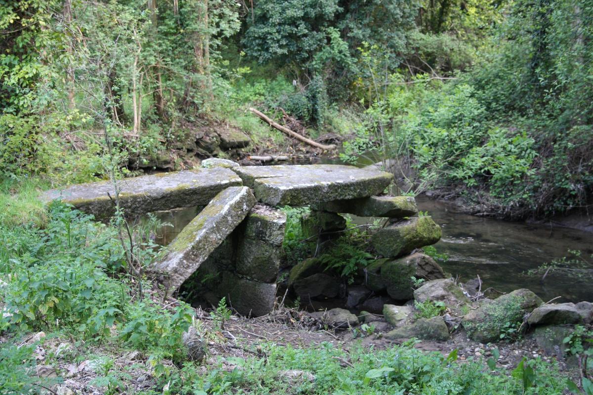 Viejo puente Bosque en el barrio de Conxo