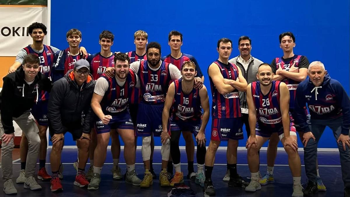 Los jugadores del NB Alzira que disputaron el partido contra el Sueca.