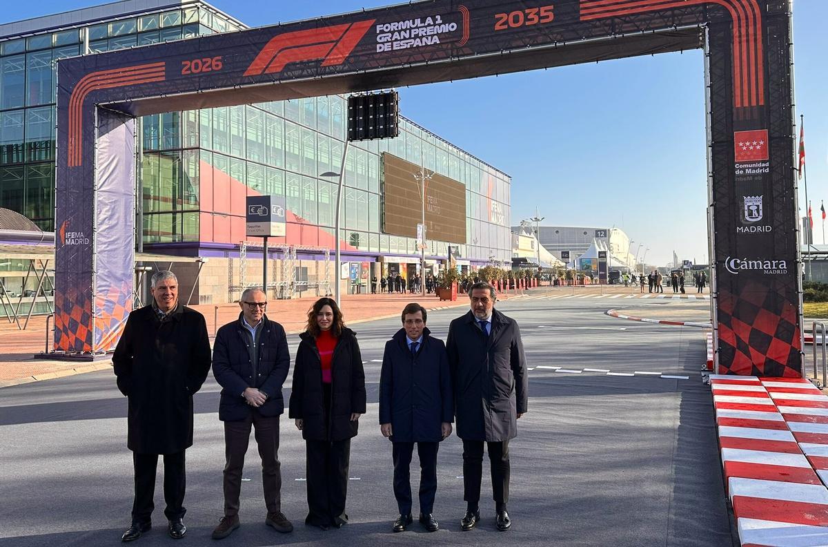 Almeida: "Hoy es un día histórico, 44 años después vuelve la F1 a Madrid"