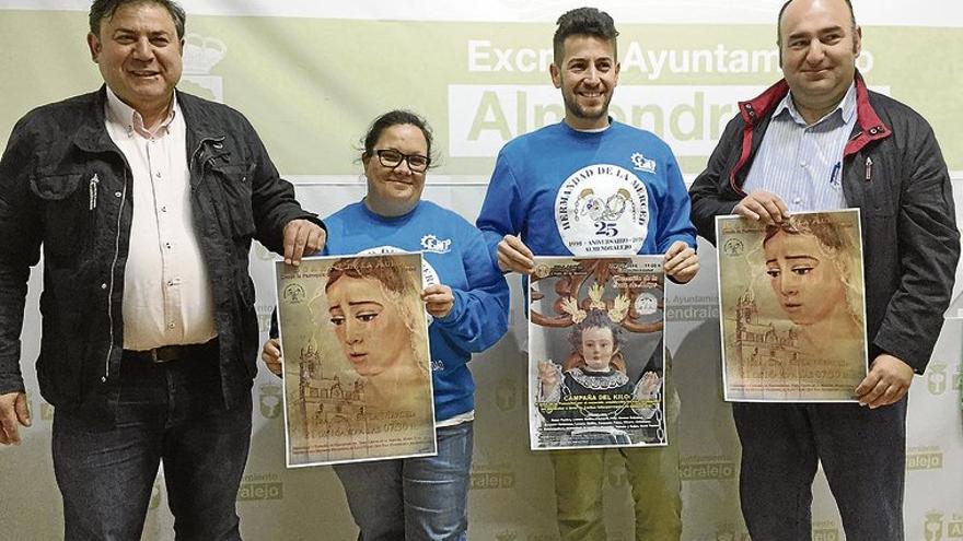 La Merced de Almendralejo organiza la procesión de la Cruz y dos peregrinaciones