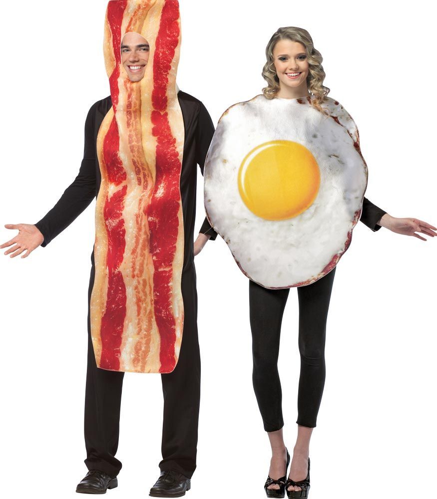 Disfraz de bacon y huevo