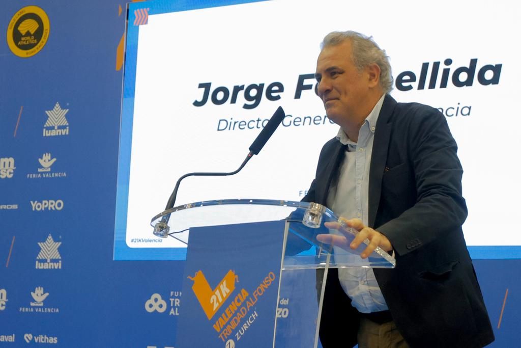 La presentación del Medio Maratón de València, en imágenes