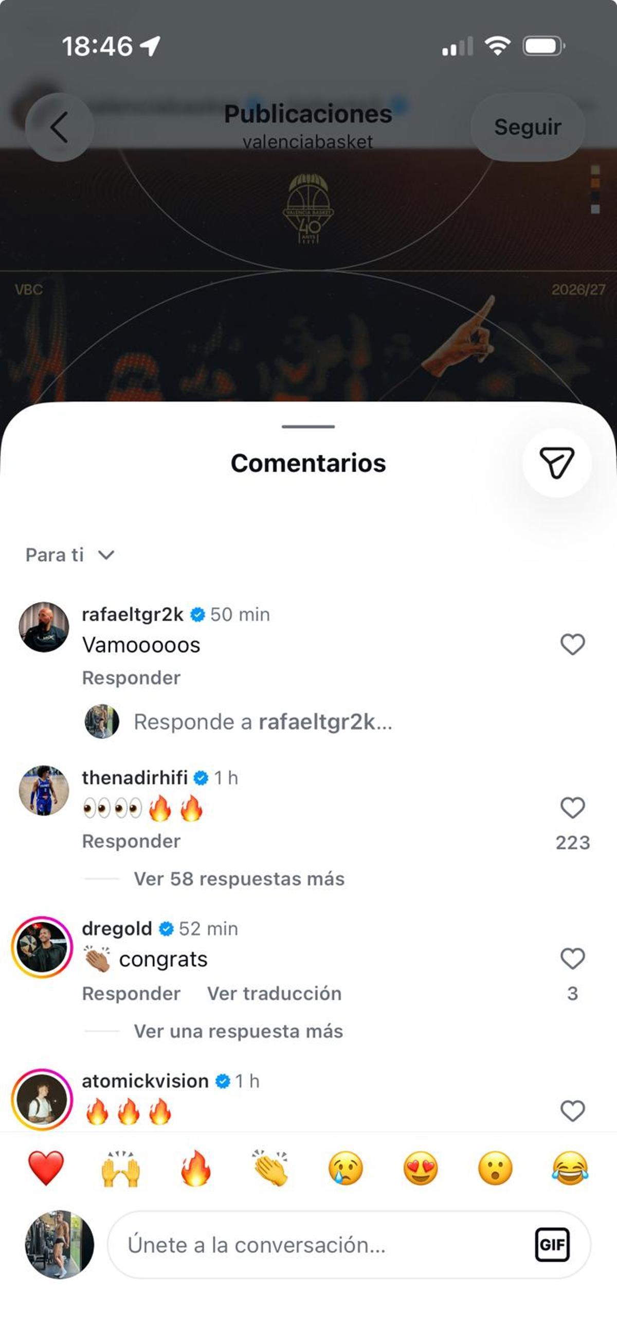 Nadir Hifi reaccionando al fichaje de TJ Shorts