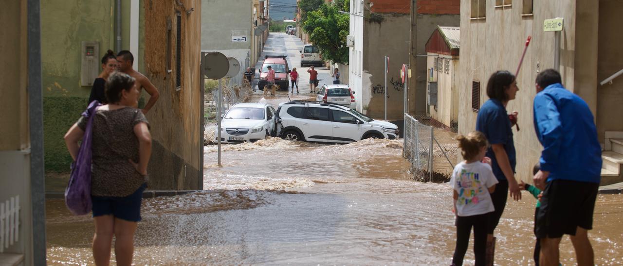 Intensas lluvias en Santa Bàrbara (Montsià)