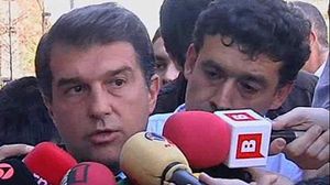 Declaracions de Laporta i Tutumlu a la sortida dels jutjats a Barcelona.